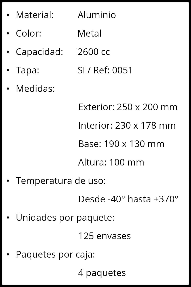 0027 ENVASE ALUM. 2600cc